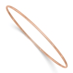 10k 1.5mm Rose Gold Polished Slip-on Bangle Bracelet
