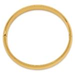 10k 7/16 High Polished Hinged Bangle Bracelet - Image 2