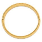10k 9/16 High Polished Hinged Bangle Bracelet - Image 2