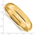 10k 9/16 High Polished Hinged Bangle Bracelet - Image 3