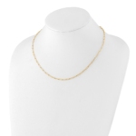10K Polished Fancy Link Necklace - Image 4