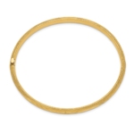 10k 4/16 Laser Cut Hinged Bangle Bracelet - Image 2
