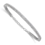 14KW TRUE ORIGIN Lab Grown Diamond VS DEF w/1 inch ext. Dbl Bracel - Image 3