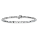 14kw Lab Grown 2.76 ctw. VS/SI FGH Diamond Tennis Bracelet - Image 3
