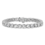 14kw Lab Grown 22.5 ctw. VS DEF Diamond Tennis Bracelet - Image 3