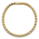 14K Lab Grown Diamond VS/SI FGH Emerald Tennis Bracelet - Image 4