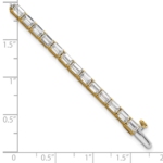14K Lab Grown Diamond VS/SI FGH Emerald Tennis Bracelet - Image 6