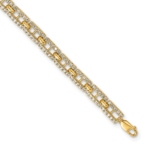 14k TRUE ORIGIN Lab Grown Diamond VS DEF Fancy Link Bracelet