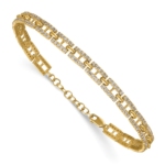 14k TRUE ORIGIN Lab Grown Diamond VS DEF Fancy Link Bracelet - Image 3