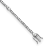 14kw TRUE ORIGIN Lab Grown Diamond VS DEF Round & Pear Bracelet