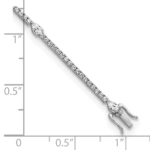 14kw TRUE ORIGIN Lab Grown Diamond VS DEF Round & Pear Bracelet - Image 4