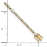 14K TRUE ORIGIN Lab Grown Diamond VS DEF Round & Pear Bracelet - Image 4