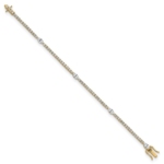 14K TRUE ORIGIN Lab Grown Diamond VS DEF Round & Marquise Bracelet - Image 2