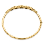 14K Lab Grown Dia. VS/SI FGH Cr.Yellow Sapp Bangle Bracelet - Image 2