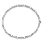 14KW TRUE ORIGIN Lab Grown Diamond VS DEF Bangle Link Bracelet - Image 2