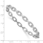 14KW TRUE ORIGIN Lab Grown Diamond VS DEF Bangle Link Bracelet - Image 3