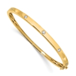 14K TRUE ORIGIN Lab Grown Diamond VS DEF Bangle Bracelet
