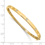 14K TRUE ORIGIN Lab Grown Diamond VS DEF Bangle Bracelet - Image 3