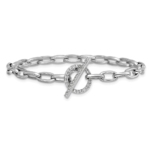 14KW TRUE ORIGIN Lab Grown Diamond VS DEF Toggle Bracelet - Image 3