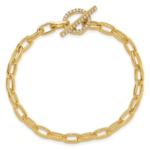 14K TRUE ORIGIN Lab Grown Diamond VS DEF Toggle Bracelet - Image 4