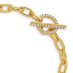 14K TRUE ORIGIN Lab Grown Diamond VS DEF Toggle Bracelet - Image 5