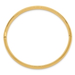 14k 3/16 Polished Hinged Baby Bangle - Image 2