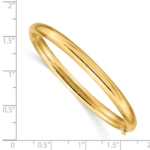 14k 3/16 Polished Hinged Baby Bangle - Image 3
