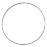 14k White Gold 2mm Solid Polished Half-Round Slip-On Bangle - Image 2