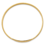 14k Slip-on ID Baby Bangle Bracelet - Image 2