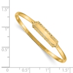 14k Slip-on ID Baby Bangle Bracelet - Image 3