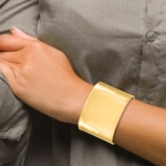 14k 47mm Polished Cuff Bangle - Image 4