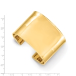 14k 47mm Polished Cuff Bangle - Image 3