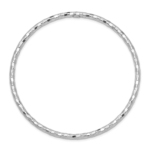 14k White Gold Textured Slip-on Bangle Bracelet - Image 3