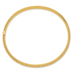 14k 3/16 Diamond-cut Fancy Hinged Bangle Bracelet - Image 2