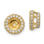 14K Lab Grown VS/SI FGH Dia Earring Jackets