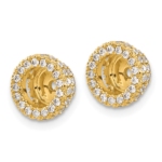 14K Lab Grown VS/SI FGH Dia Earring Jackets - Image 2