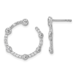 14KW TRUE ORIGIN Lab Grown Diamond VS DEF Circular Post Earrings