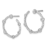 14KW TRUE ORIGIN Lab Grown Diamond VS DEF Circular Post Earrings - Image 2