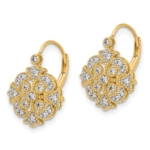 14K Lab Grown Diamond VS/SI FGH Leverback Earrings - Image 2