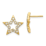 14K Lab Grown Diamond VS/SI FGH Star Post Earrings