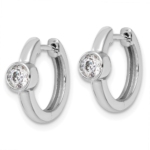 14KW TRUE ORIGIN Lab Grown Diamond VS DEF Hinged Hoops - Image 2