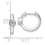 14KW TRUE ORIGIN Lab Grown Diamond VS DEF Hinged Hoops - Image 4