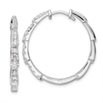 14Kw TRUE ORIGIN Lab Grown Diamond VS DEF Hoop Earrings