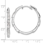 14Kw TRUE ORIGIN Lab Grown Diamond VS DEF Hoop Earrings - Image 4