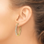 14Ky TRUE ORIGIN Lab Grown Diamond VS DEF Hoop Earrings - Image 3