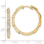 14Ky TRUE ORIGIN Lab Grown Diamond VS DEF Hoop Earrings - Image 4