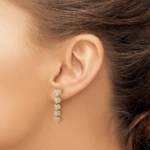 14K TRUE ORIGIN Lab Grown Diamond VS DEF Heart Post Earrings - Image 3