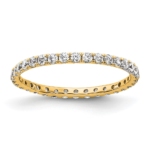 True Origin 14K 1/2 carat Lab Grown Diamond VS/SI  D E F  Size 5 Eternity Ring