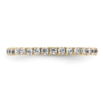 True Origin 14K 1/2 carat Lab Grown Diamond VS/SI  D E F  Size 5 Eternity Ring - Image 3