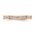 14K Rose Gold Lab Grown VS/SI FGH Dia 1/2ct Channel Set Eternity Band - Image 4